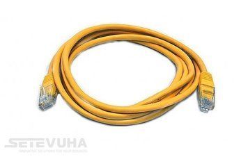 Патч корд Kingda UTP Cat. 5e 2 м PVC Жовтий (PAUT3200-YL) H00000002701 фото