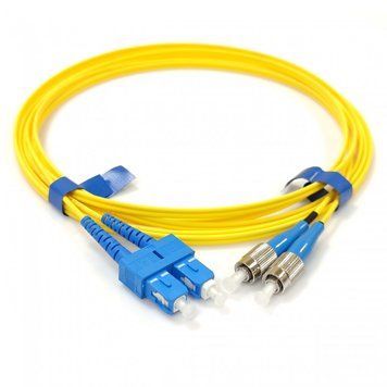 Патч-корд оптичний CMS FC-SC UPC SM Duplex 15м (UPC-15SCFC(SM)D(ON)S) H00000340690 фото