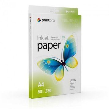 Бумага PrintPro А4 230 г/м&sup2; 50 шт. (PGE230050A4) H00000177310 фото