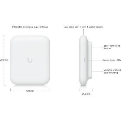 Бездротова точка доступу Ubiquiti (U7-OUTDOOR) H00000438822 фото
