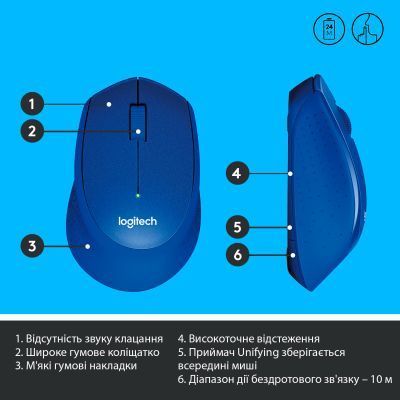 Мышь Logitech M330 SILENT PLUS беспроводная (910-004910) H00000037335 фото