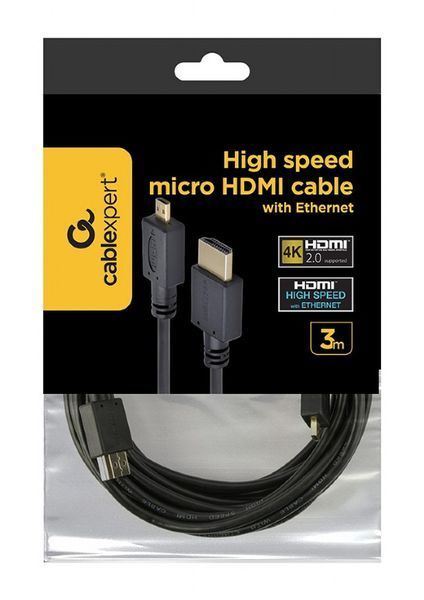 Кабель Cablexpert Micro HDMI - HDMI 3 м (CC-HDMID-10) H00000426556 фото