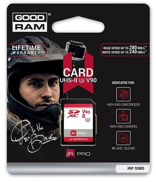 Карта пам'яті GOODRAM UHS-II U3 IRDM PRO microSDXC 128ГБ (IRP-S9B0-1280R11) H00000056093 фото