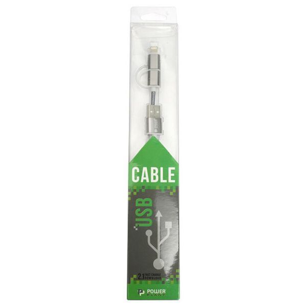Кабель PowerPlant USB Type A - Micro-USB Apple Lightning 1 м USB 2.0 (KD00AS1289) H00000179677 фото