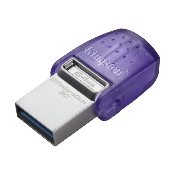 Флеш память USB Kingston DataTraveler microDuo 3C 64ГБ USB Type-C USB 3.2 (DTDUO3CG3/64GB) H00000230786 фото