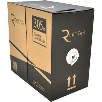 Кабель вита пара Ritar UTP Cat 6 PVC 4 х 2 х 0,54 (Ritar_00554) H00000165897 фото