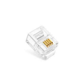 Коннектор RJ-11 Vinga CON4P4C Cat 3 UTP (Не экранированный) 1 шт (VCPCON4P4CRJ11) H00000252534 фото