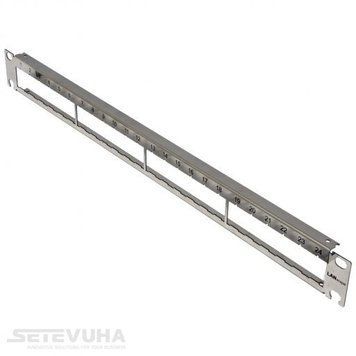 Патч-панель Corning 1U набірна 24 порти FTP/STP (CMS-PPCOR1U24-S) H00000005784 фото