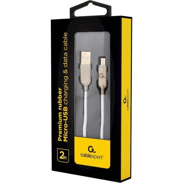 Кабель Cablexpert USB Type A - Micro-USB 1 м USB 2.0 (CC-USB2R-AMmBM-1M-W) H00000179907 фото