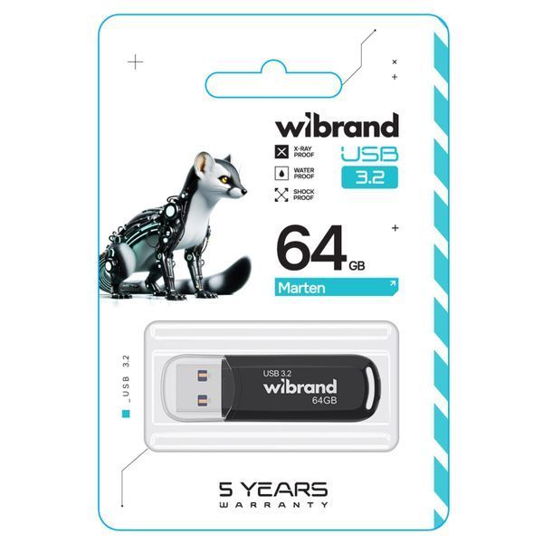 Флеш пам'ять USB Wibrand (WI3.2/MA64P10B) H00000460215 фото