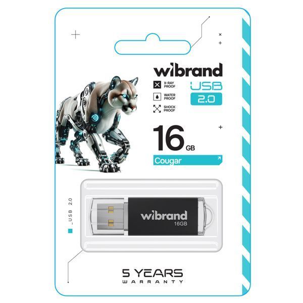 Флеш пам'ять USB Wibrand (WI2.0/CU16P1B) H00000460122 фото