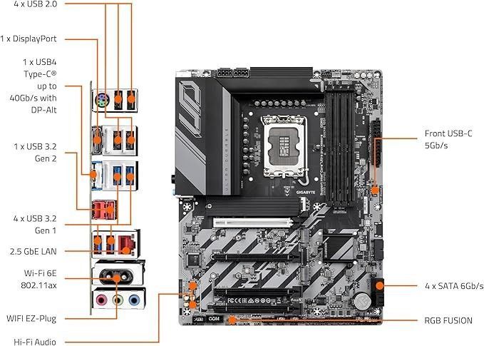 Материнська плата Gigabyte (Z890 UD WIFI6E) H00000446196 фото