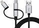 Кабель REAL-EL USB Type A - Micro-USB USB Type C Apple Lightning 1 м USB 2.0 (EL123500035) H00000204113 фото 2