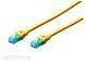 Патч-корд DIGITUS UTP Cat. 5e 3 м PVC Желтый (DK-1511-030/Y) H00000030389 фото