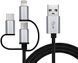 Кабель REAL-EL USB Type A - Micro-USB USB Type C Apple Lightning 1 м USB 2.0 (EL123500035) H00000204113 фото 1