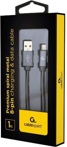 Кабель Cablexpert USB Type A - Apple Lightning 1 м USB 2.0 (CC-USB2S-AMLM-1M-BG) H00000179913 фото