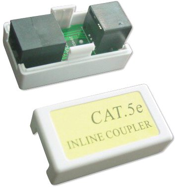 Соединитель витой пары Cablexpert UTP Cat 5e под коннекторы RJ-45 белый (NCA-LC5E-001) H00000252231 фото