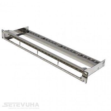Патч-панель Corning 1U набірна 24 порти FTP/STP (CMS-PPCOR1U24RM-S) H00000005785 фото