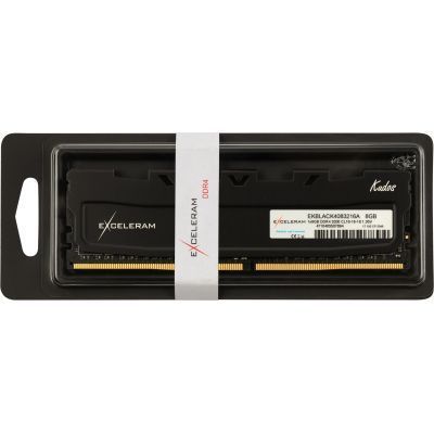 Оперативна пам'ять eXceleram DIMM DDR4 8ГБ (EKBLACK4083216A) H00000148255 фото
