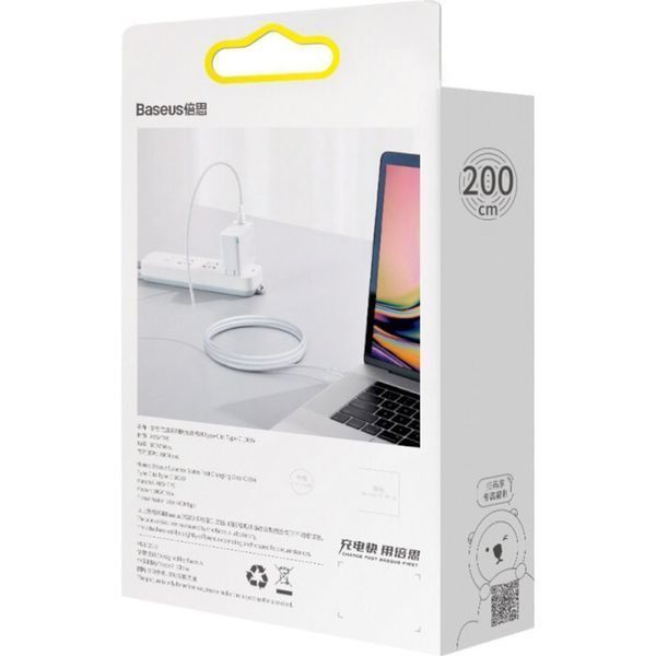 Кабель BASEUS USB Type C - USB Type C 2 м USB 2.0 (CATYS-C02) H00000180362 фото
