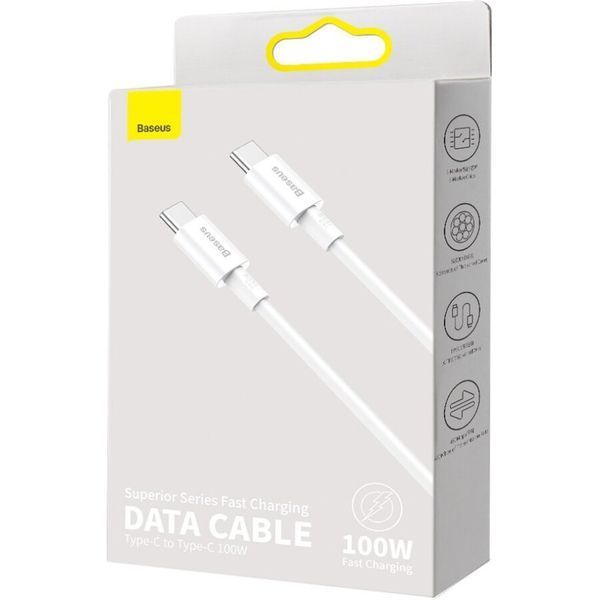 Кабель BASEUS USB Type C - USB Type C 2 м USB 2.0 (CATYS-C02) H00000180362 фото
