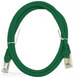 Патч корд L&W ELECTRONICAL S/FTP Cat. 6a 1 м PVC Зелений (PC005-C6A-100GN) H00000014356 фото