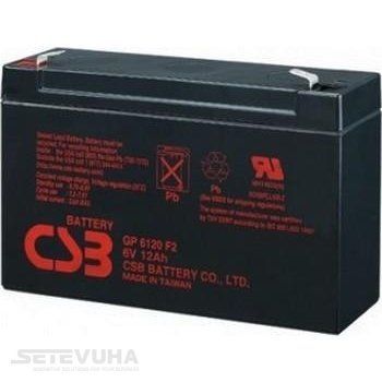 Аккумуляторная батарея CSB 12 Ач AGM 6 В (GP6120) H00000002175 фото