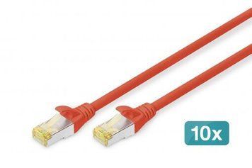 Патч корд DIGITUS S/FTP Cat. 6a 1 м LSZH Червоний (DK-1644-A-010/R) H00000180400 фото