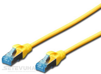 Патч корд DIGITUS SF/UTP Cat. 5e 5 м PVC Жовтий (DK-1531-050/Y) H00000015860 фото