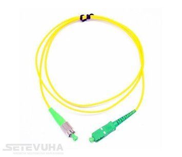 Патч-корд оптичний Adtek SC-FC APC SM Simplex 1м (APC-1SCFC(SM)S(AD)) H00000006026 фото