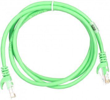 Патч корд 2E UTP Cat. 5e 1 м PVC Зелений (2E-PC5ECOP-100GRN) H00000072304 фото