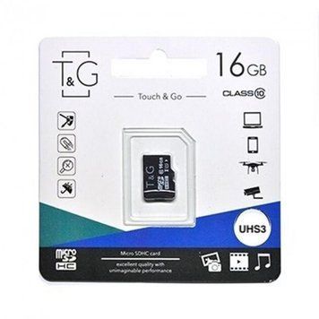 Карта памяти T&G microSD 16 ГБ (TG-16GBSD10U3-00) H00000160147 фото