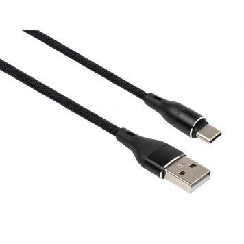 Кабель Vinga USB Type A - USB Type C 1 м USB 2.0 (VCPDCTCCANB1BK) H00000204214 фото