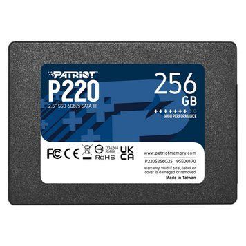 SSD диск Patriot 256ГБ SATA III 2.5" 3D NAND TLC (P220S256G25) H00000333735 фото