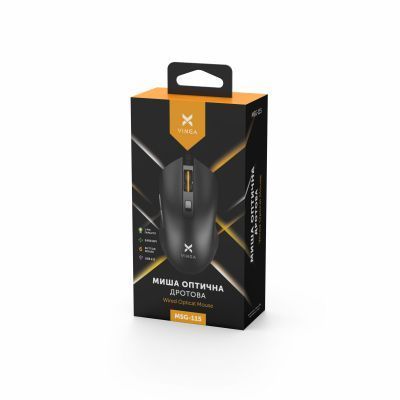 Мышь Vinga проводная игровая (MSG-115 Black) H00000056562 фото