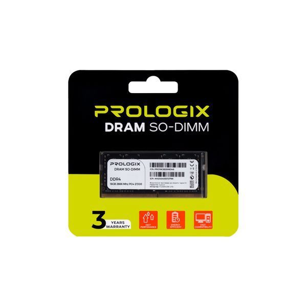 Оперативная память ProLogiX (PRO16GB2666D4S) H00000441462 фото