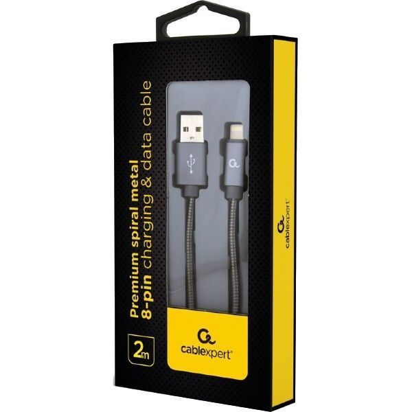 Кабель Cablexpert USB Type A - Apple Lightning 2 м USB 2.0 (CC-USB2S-AMLM-2M-BG) H00000179914 фото