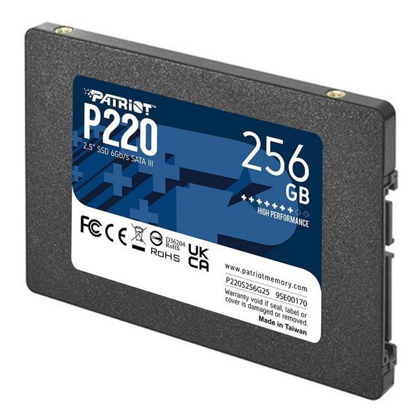 SSD диск Patriot 256ГБ SATA III 2.5" 3D NAND TLC (P220S256G25) H00000333735 фото