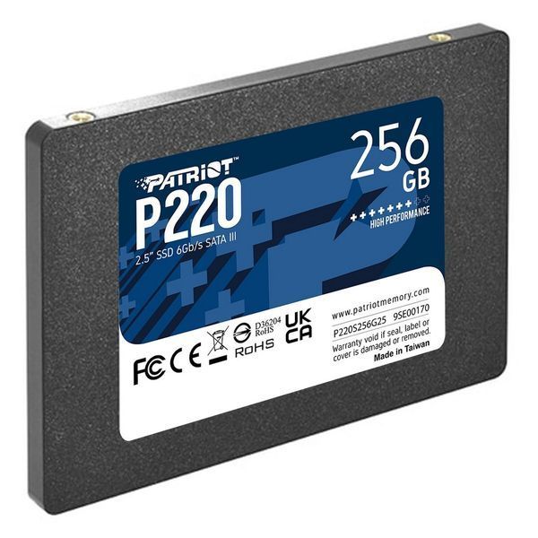 SSD диск Patriot 256ГБ SATA III 2.5" 3D NAND TLC (P220S256G25) H00000333735 фото
