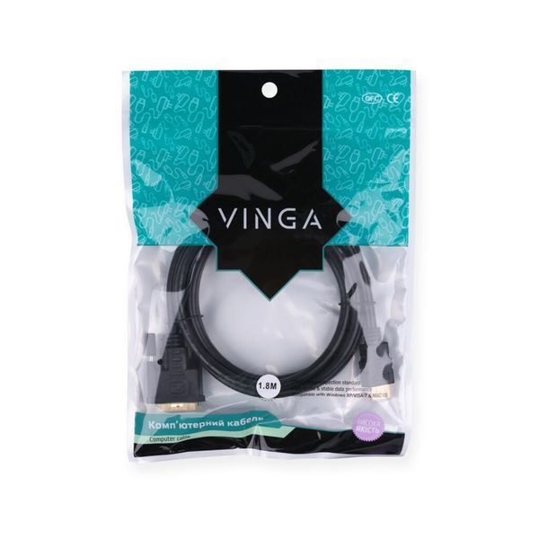Кабель Vinga HDMI - DVI 5 м (VCPHDMIDVI5) H00000176079 фото