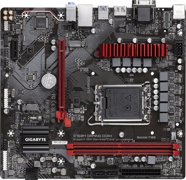 Материнська плата Gigabyte 1700 (B760M Gaming DDR4) H00000327171 фото