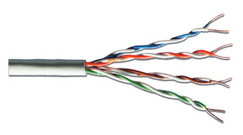 Кабель вита пара DIGITUS UTP Cat 6 PVC 4 х 2 х 0,57 (ACU-4611-305) H00000002216 фото