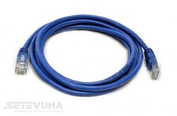 Патч корд Kingda UTP Cat. 5e 2 м PVC Синій (PAUT3200-BL) H00000002704 фото