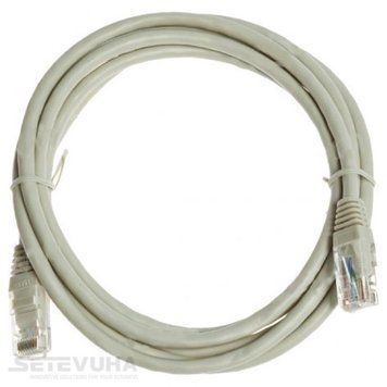 Патч корд Kingda UTP Cat. 6 3 м PVC Сірий (KD-PAUT6300GY) H00000009690 фото