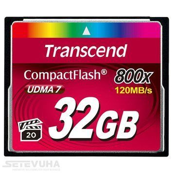 Карта памяти Transcend 800x CompactFlash 32ГБ (TS32GCF800) H00000038396 фото