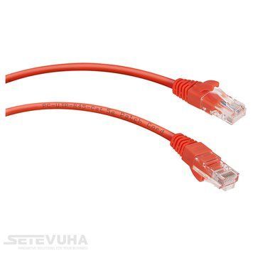 Патч-корд Hypernet UTP Cat. 5e 2 м PVC Красный (PC-UTP-2M-RD) H00000002074 фото
