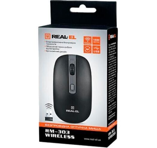 Мышь REAL-EL беспроводная (EL123200021) H00000076719 фото