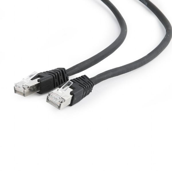 Патч корд Cablexpert FTP Cat. 6a 3 м LSZH Чорний (PP6A-LSZHCU-BK-3M) H00000100724 фото