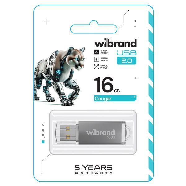 Флеш пам'ять USB Wibrand (WI2.0/CU16P1S) H00000460125 фото
