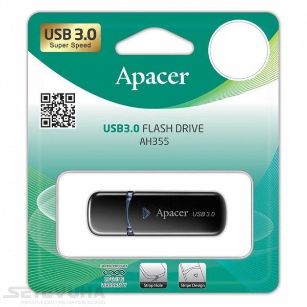 Флеш память USB Apacer AH355 32ГБ USB 3.0 (AP32GAH355B-1) H00000038131 фото
